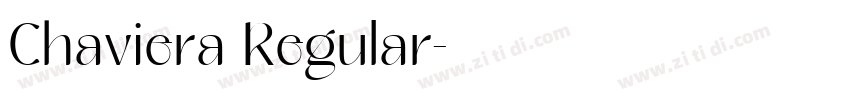 Chaviera Regular字体转换 Chaviera Regular字体转换
